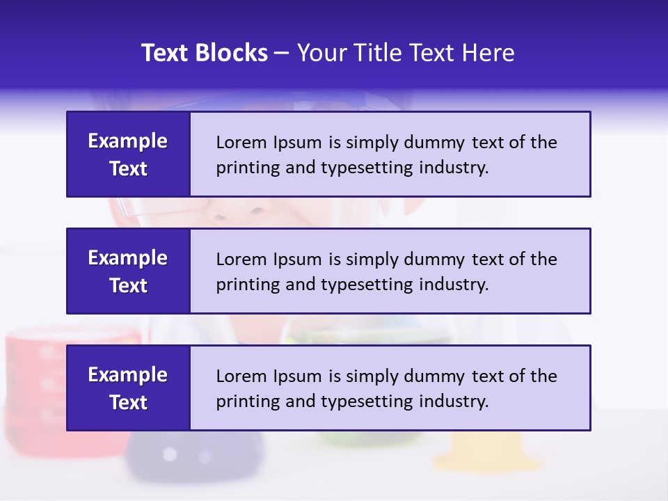 Isolated Chemist Child PowerPoint Template
