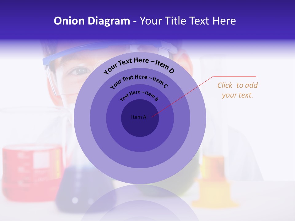 Isolated Chemist Child PowerPoint Template