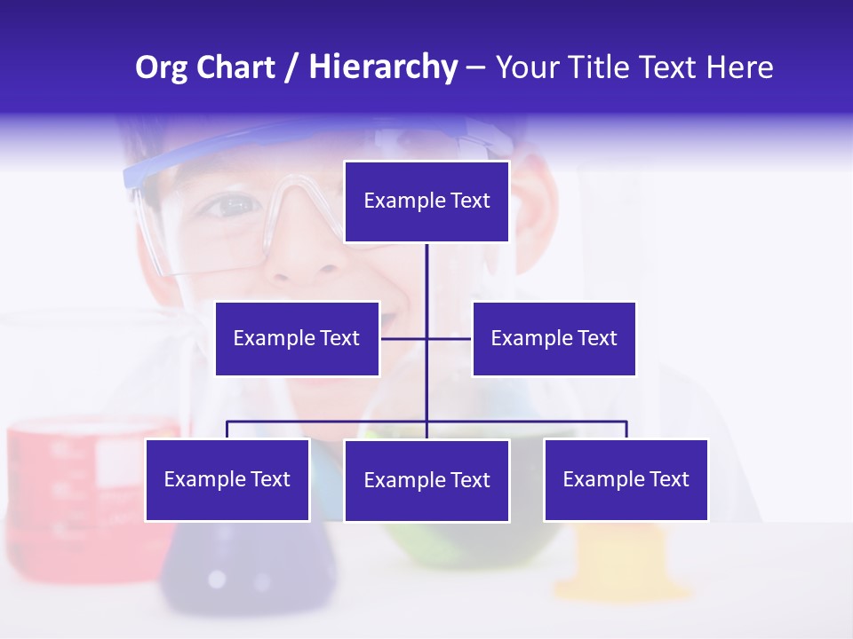 Isolated Chemist Child PowerPoint Template