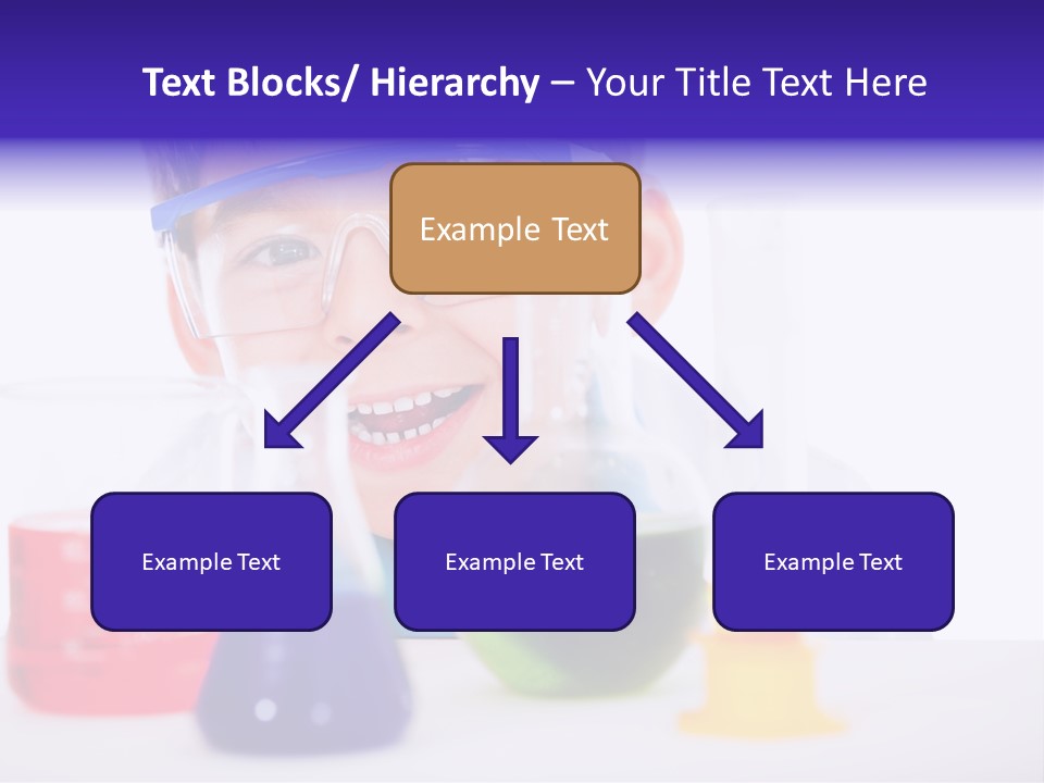 Isolated Chemist Child PowerPoint Template