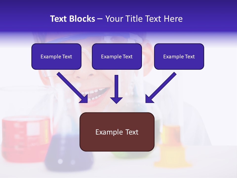 Isolated Chemist Child PowerPoint Template