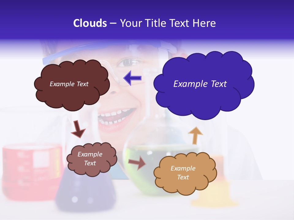 Isolated Chemist Child PowerPoint Template
