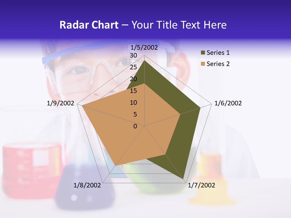 Isolated Chemist Child PowerPoint Template