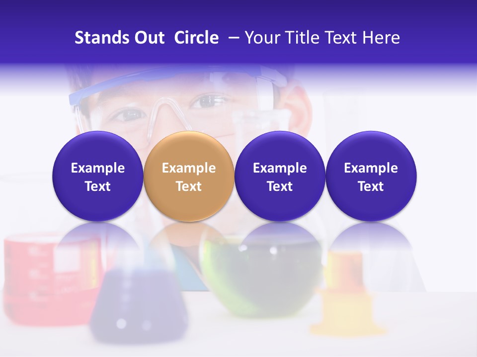 Isolated Chemist Child PowerPoint Template