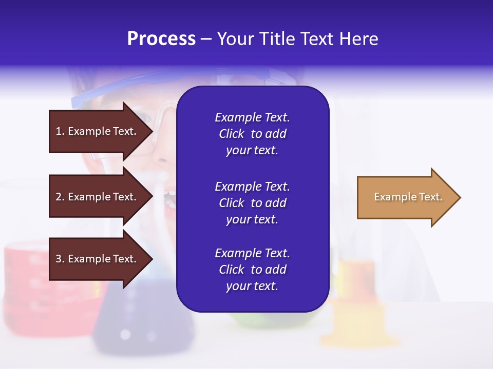 Isolated Chemist Child PowerPoint Template