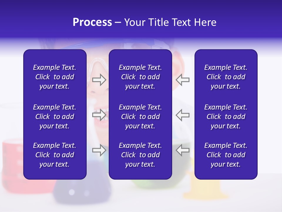 Isolated Chemist Child PowerPoint Template