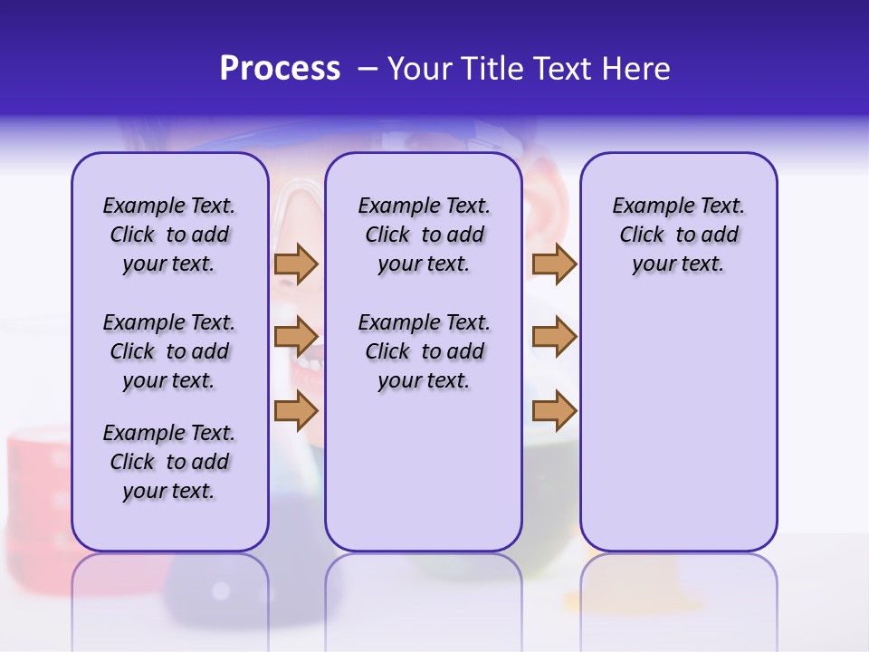Isolated Chemist Child PowerPoint Template