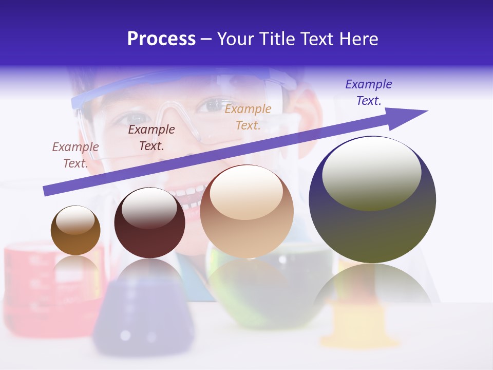 Isolated Chemist Child PowerPoint Template