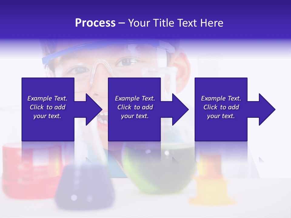 Isolated Chemist Child PowerPoint Template