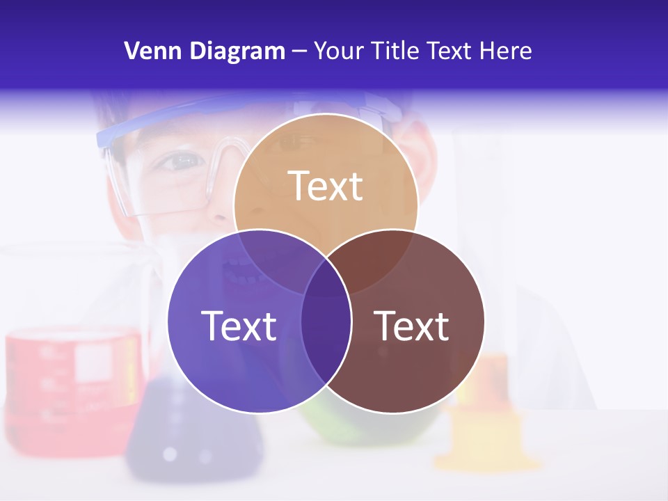 Isolated Chemist Child PowerPoint Template