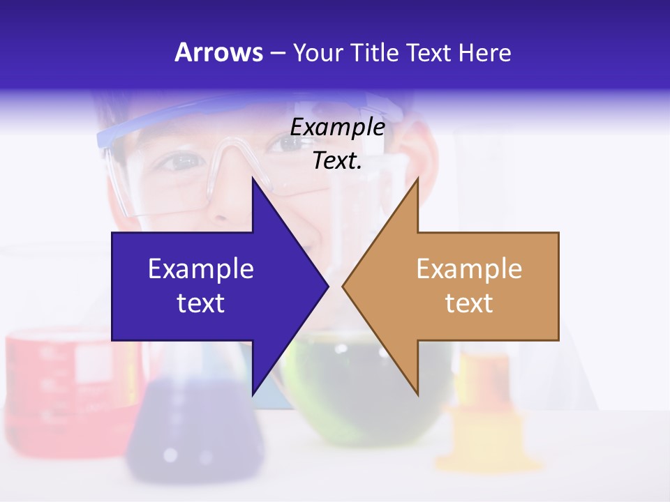 Isolated Chemist Child PowerPoint Template