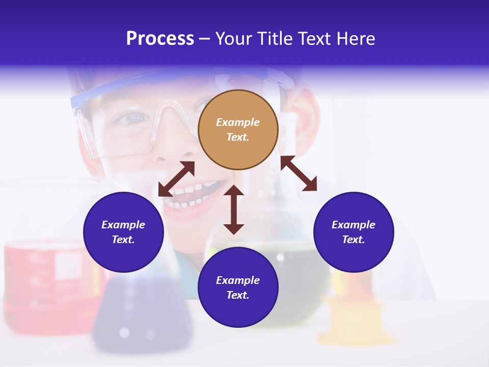 Isolated Chemist Child PowerPoint Template