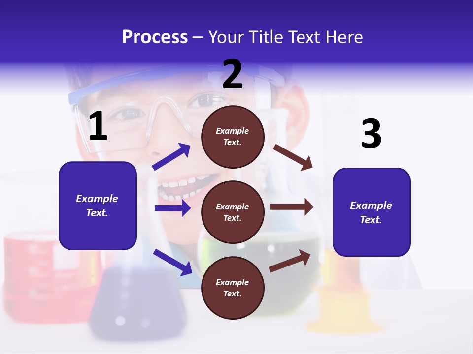 Isolated Chemist Child PowerPoint Template