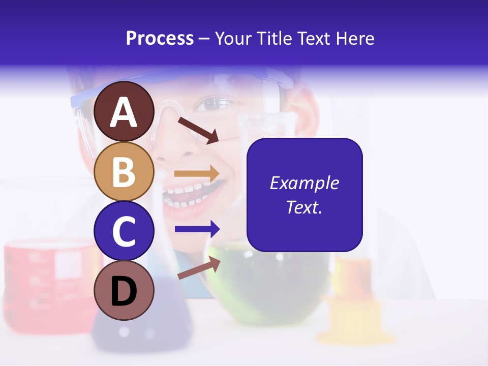 Isolated Chemist Child PowerPoint Template
