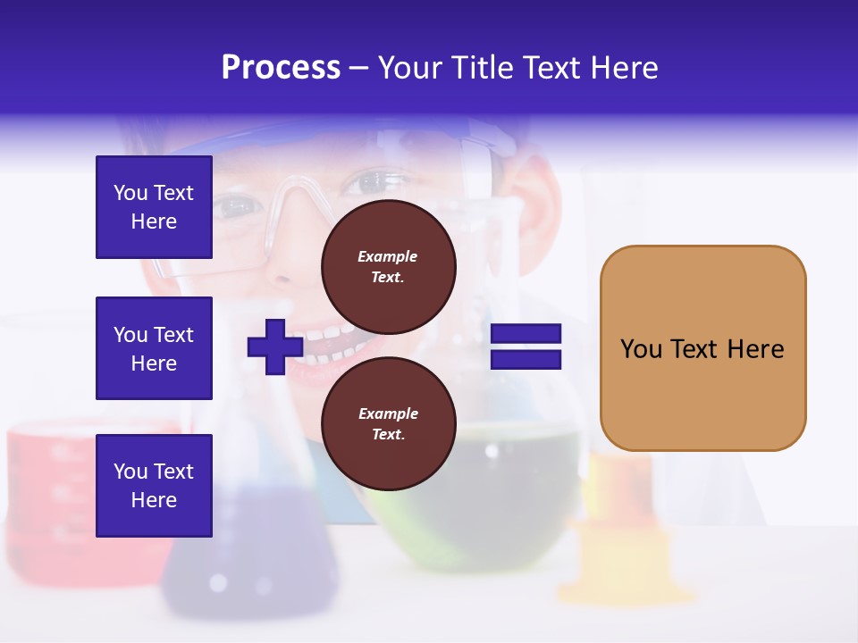 Isolated Chemist Child PowerPoint Template