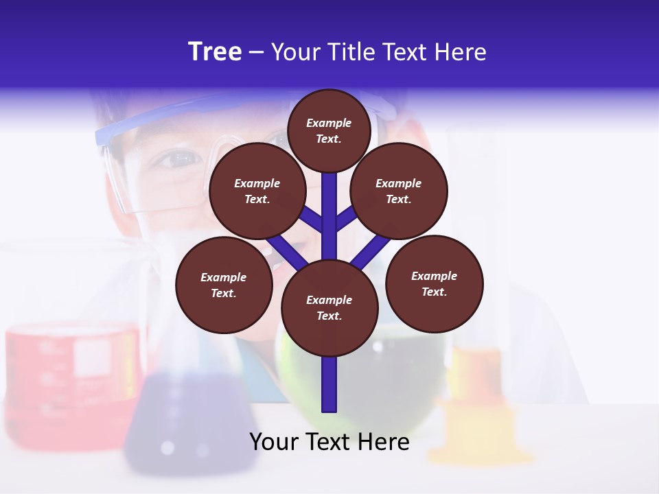 Isolated Chemist Child PowerPoint Template