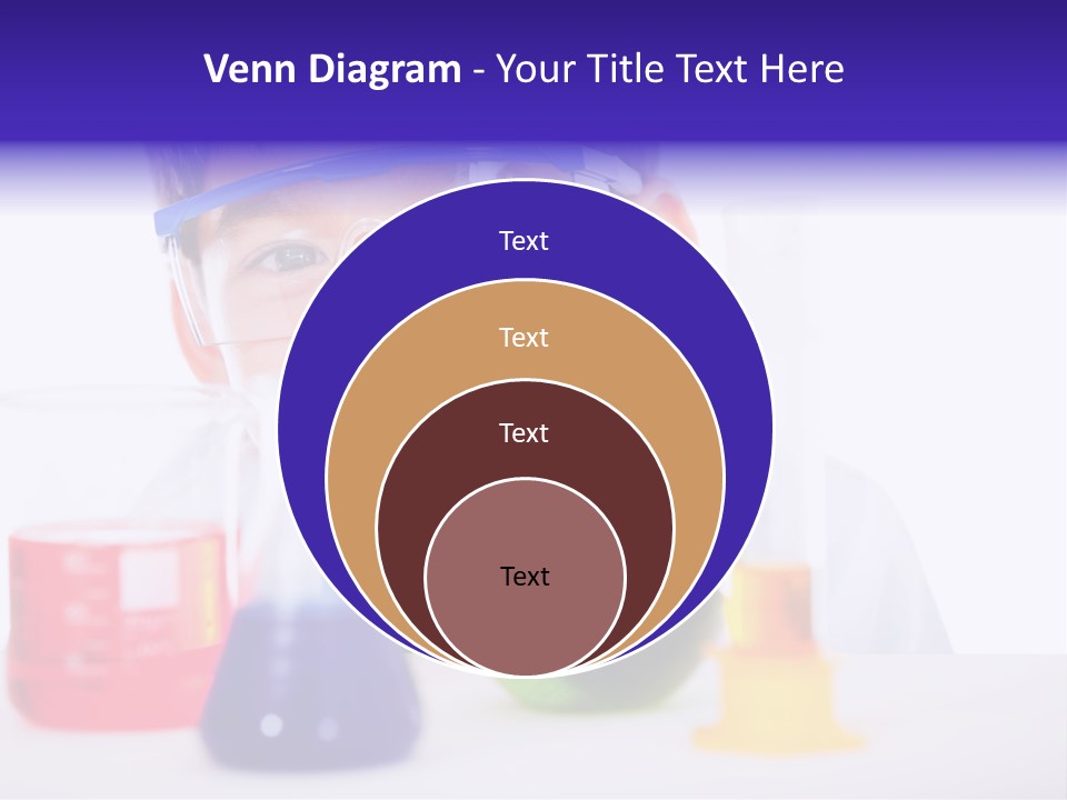 Isolated Chemist Child PowerPoint Template
