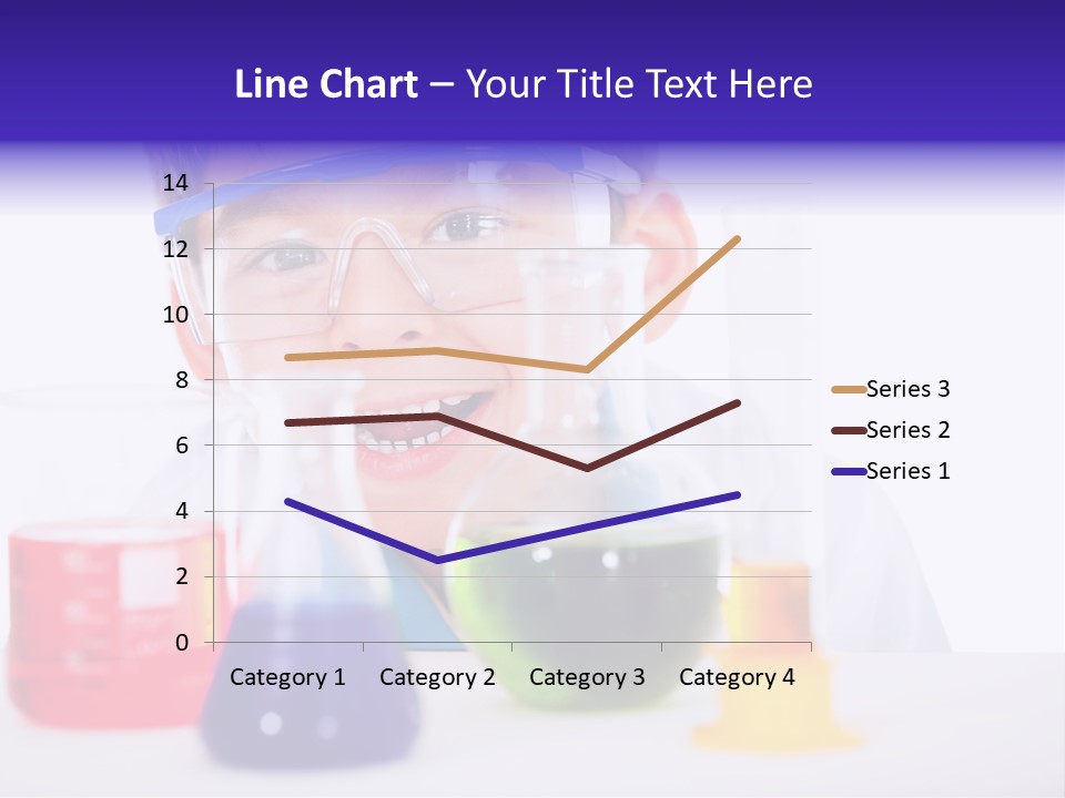 Isolated Chemist Child PowerPoint Template