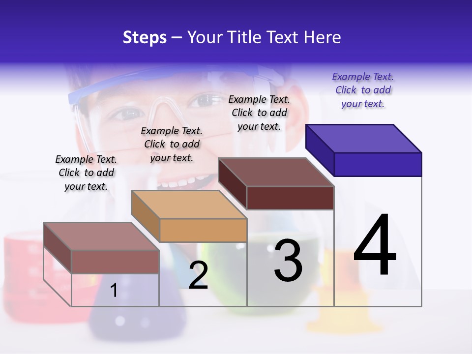 Isolated Chemist Child PowerPoint Template