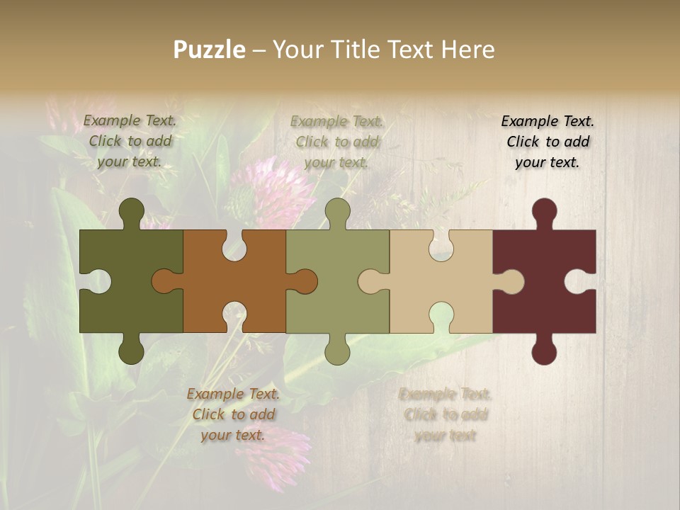 Leaves Pharmaceutical Herb PowerPoint Template