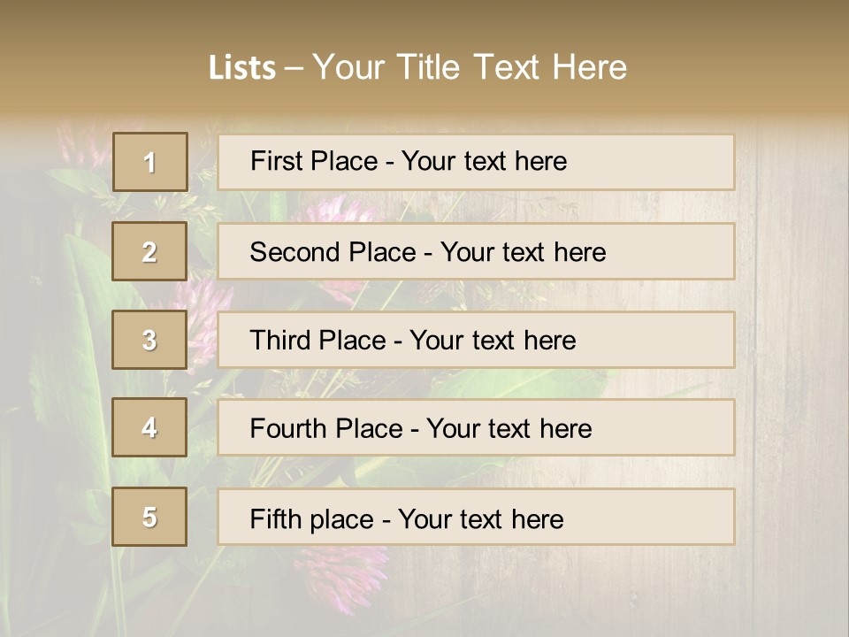 Leaves Pharmaceutical Herb PowerPoint Template