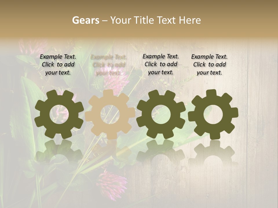 Leaves Pharmaceutical Herb PowerPoint Template