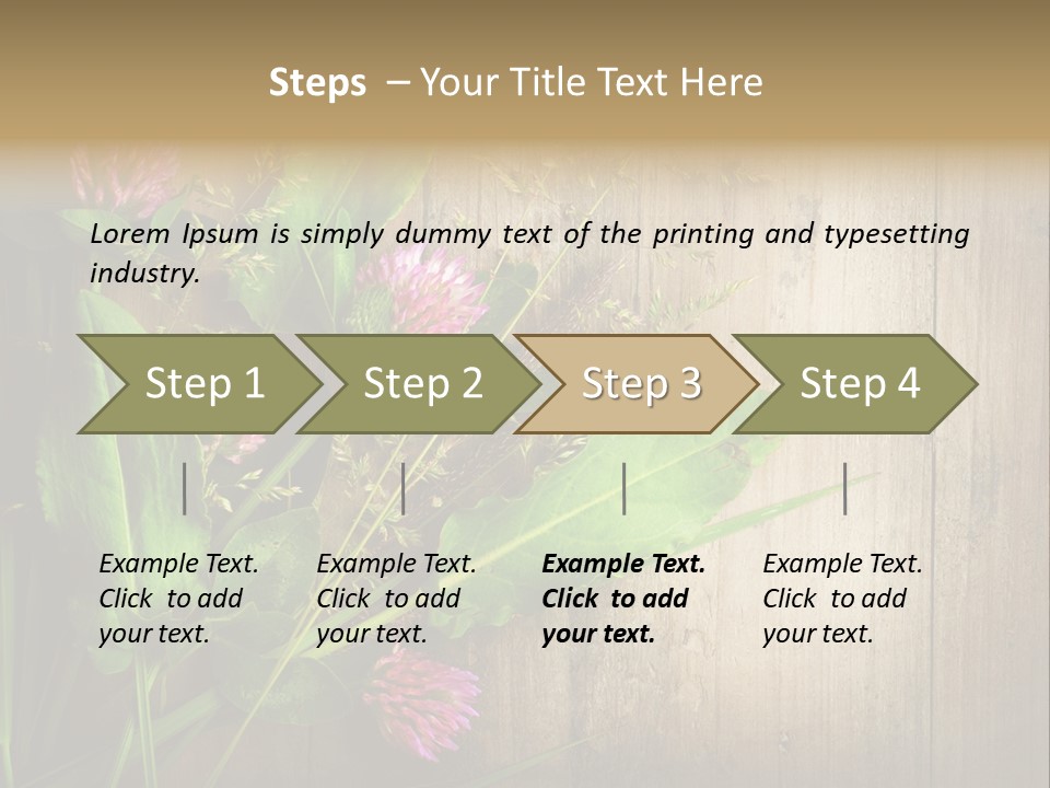 Leaves Pharmaceutical Herb PowerPoint Template