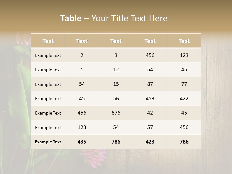 Leaves Pharmaceutical Herb PowerPoint Template