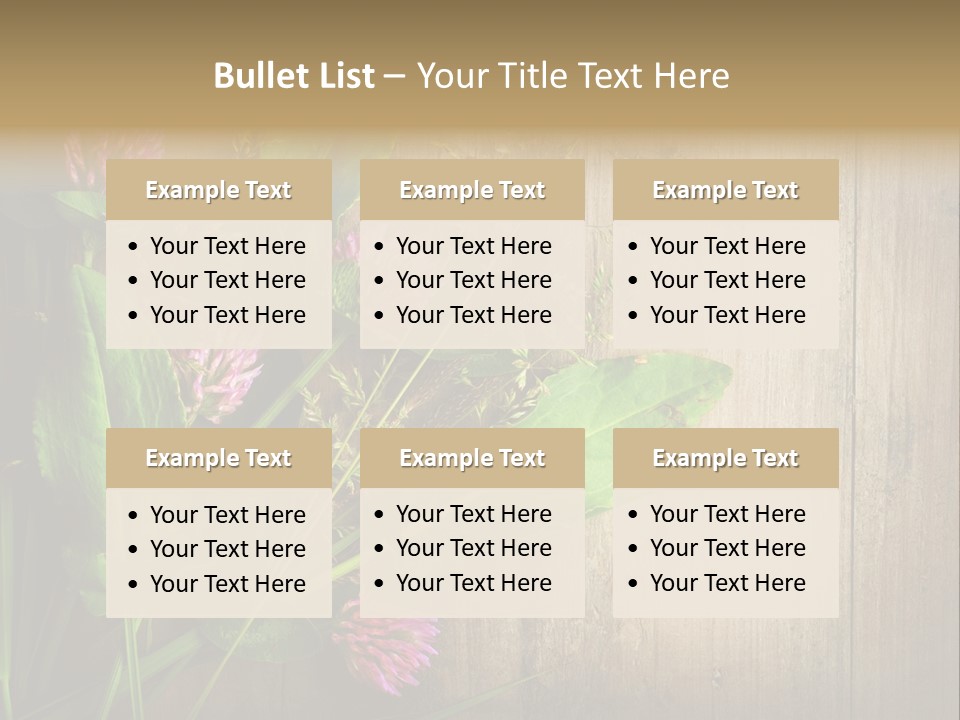 Leaves Pharmaceutical Herb PowerPoint Template