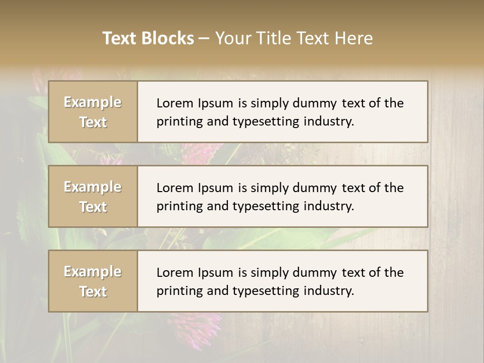 Leaves Pharmaceutical Herb PowerPoint Template