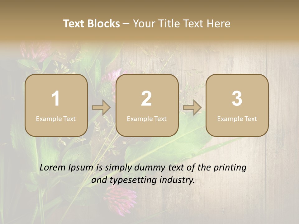 Leaves Pharmaceutical Herb PowerPoint Template