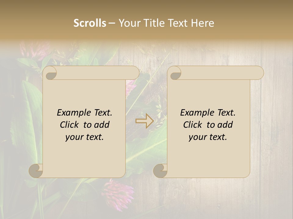Leaves Pharmaceutical Herb PowerPoint Template