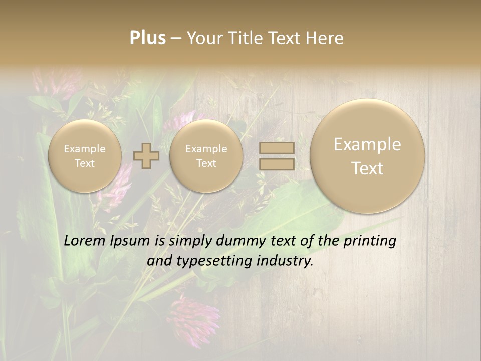 Leaves Pharmaceutical Herb PowerPoint Template