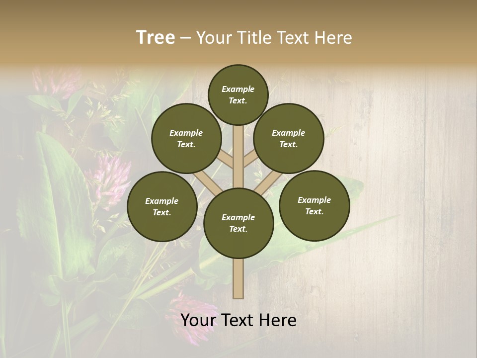 Leaves Pharmaceutical Herb PowerPoint Template