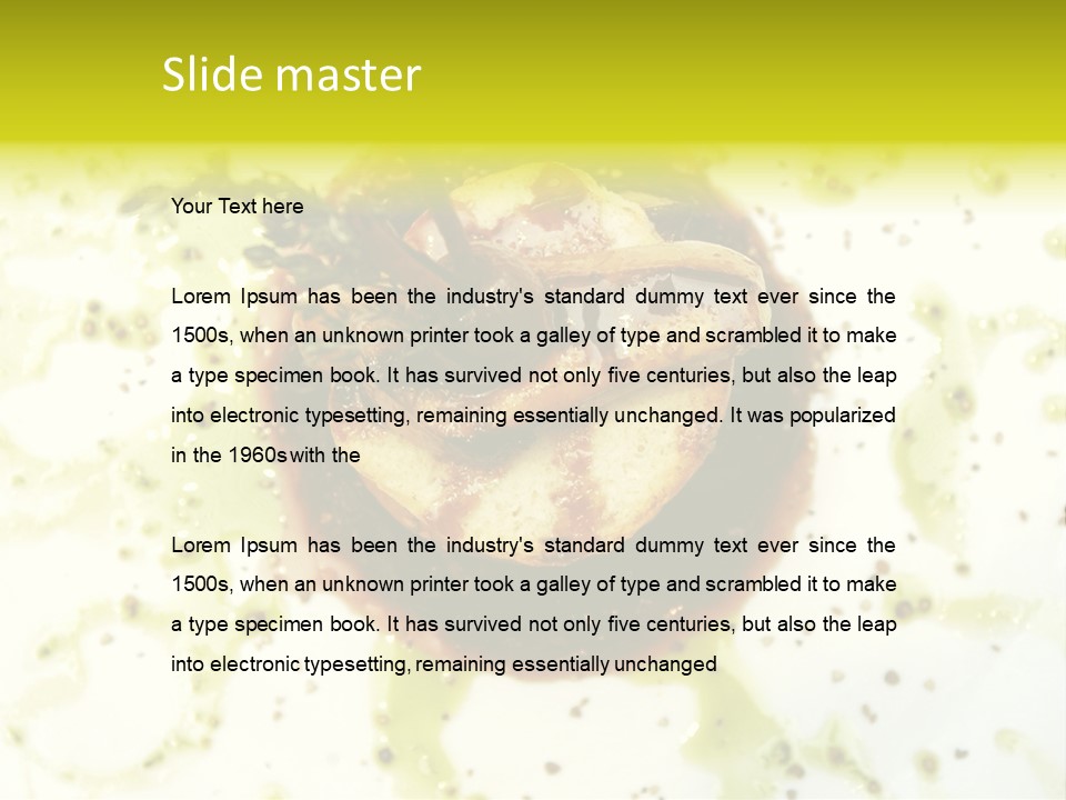 Table Diet Dining PowerPoint Template