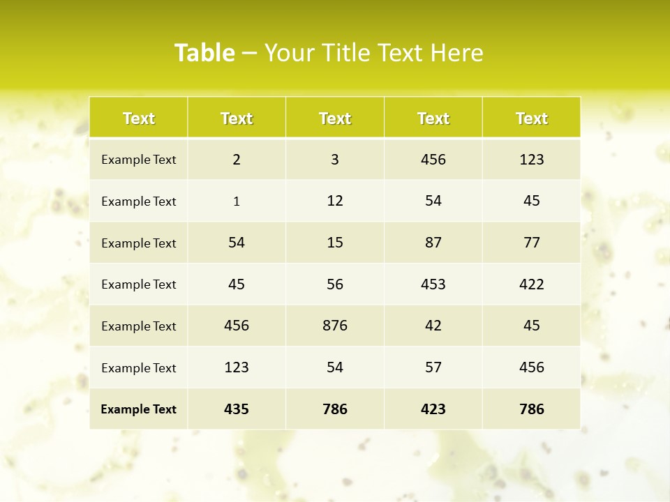 Table Diet Dining PowerPoint Template