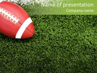 Game Recreation Yard Line PowerPoint Template