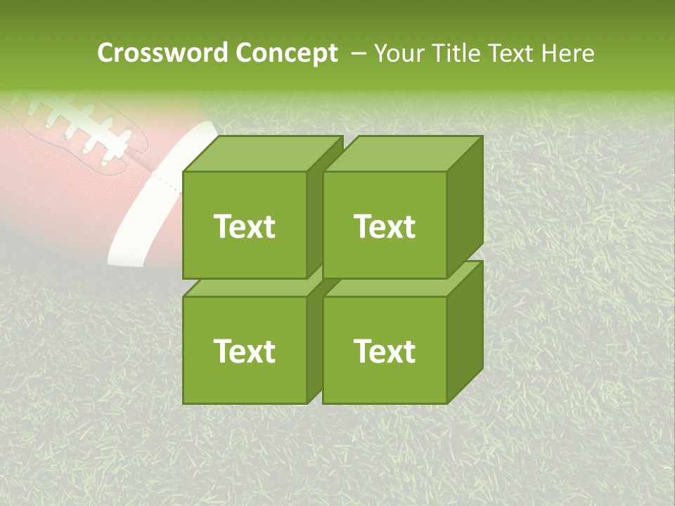 Game Recreation Yard Line PowerPoint Template