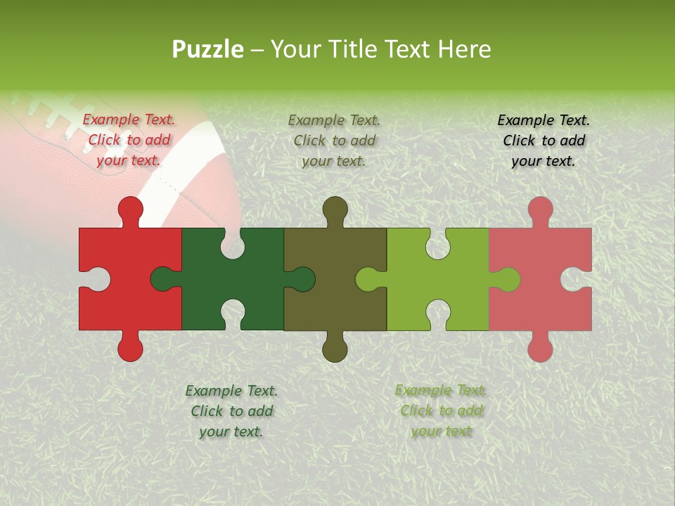 Game Recreation Yard Line PowerPoint Template