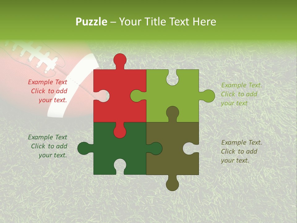 Game Recreation Yard Line PowerPoint Template