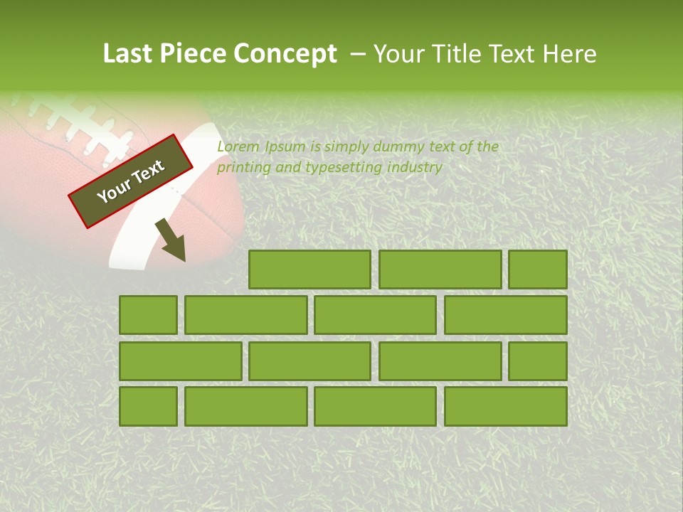 Game Recreation Yard Line PowerPoint Template