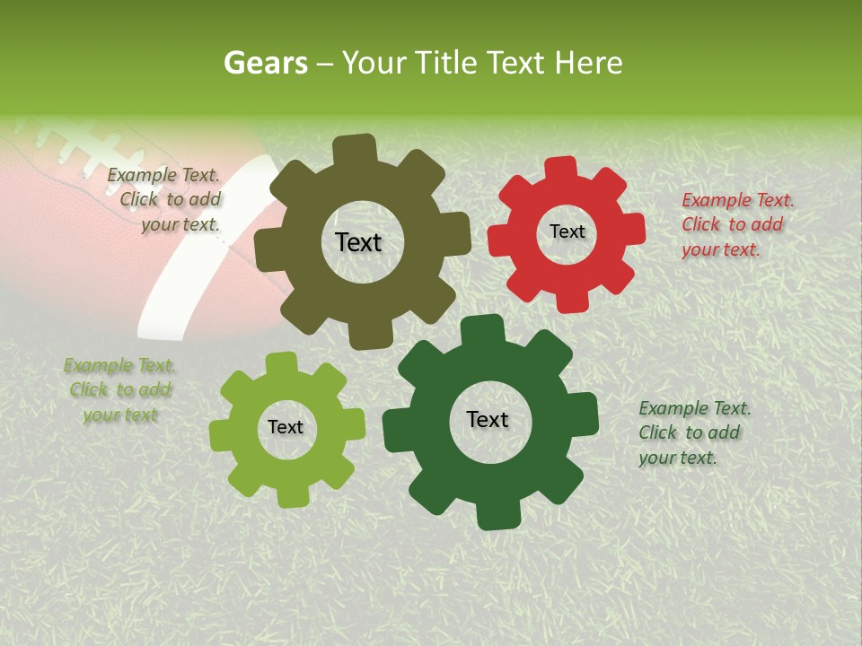 Game Recreation Yard Line PowerPoint Template