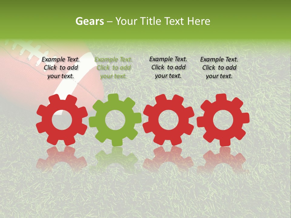 Game Recreation Yard Line PowerPoint Template