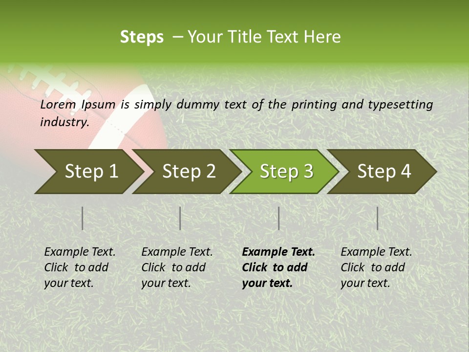 Game Recreation Yard Line PowerPoint Template