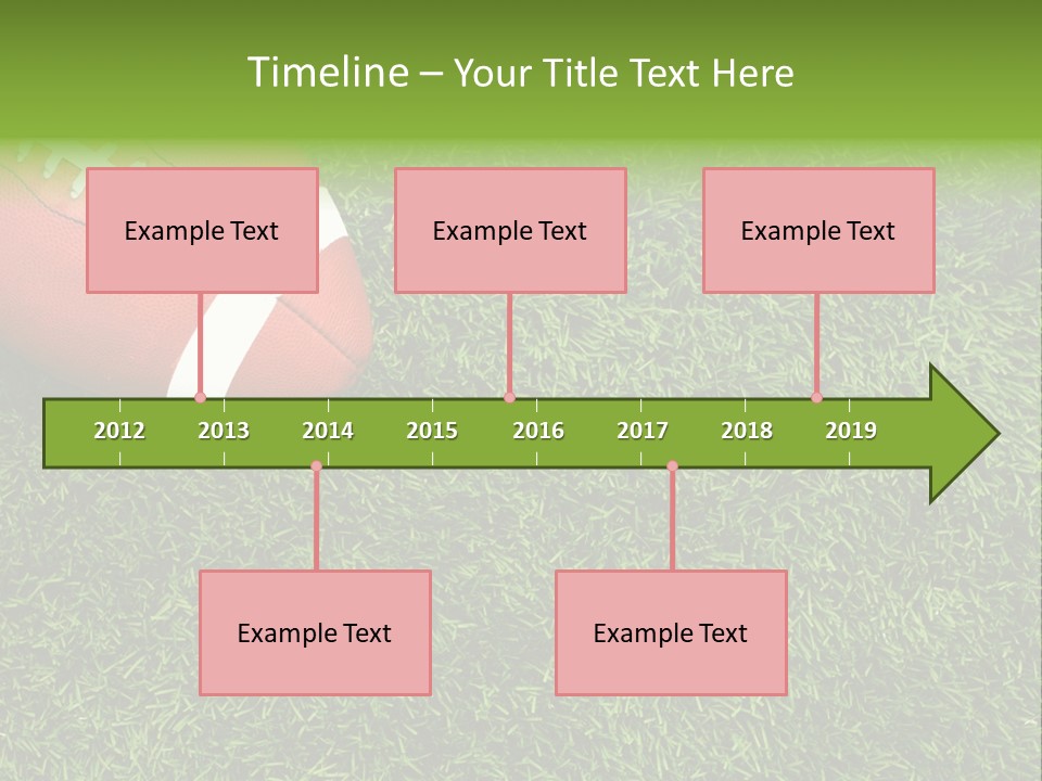 Game Recreation Yard Line PowerPoint Template