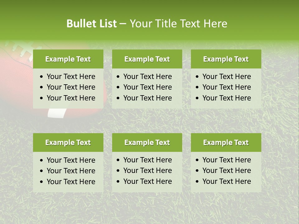 Game Recreation Yard Line PowerPoint Template