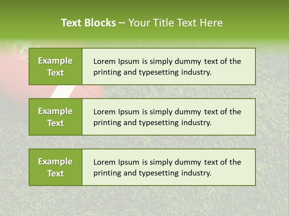 Game Recreation Yard Line PowerPoint Template