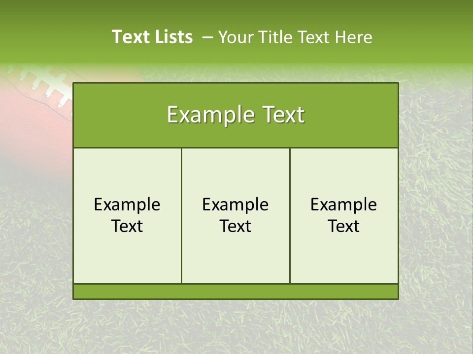 Game Recreation Yard Line PowerPoint Template