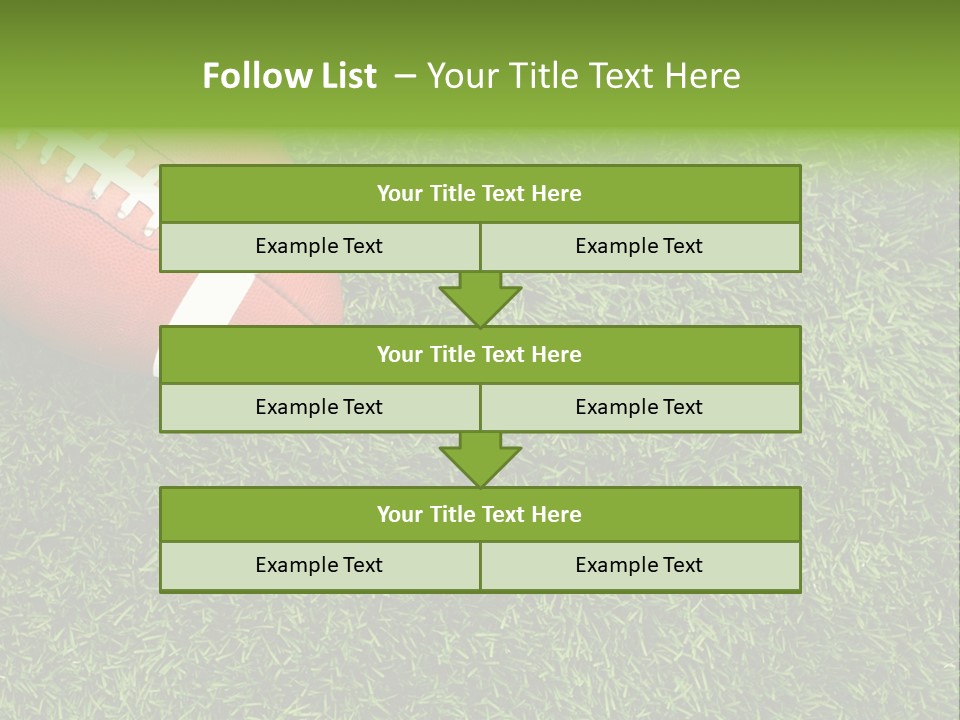 Game Recreation Yard Line PowerPoint Template