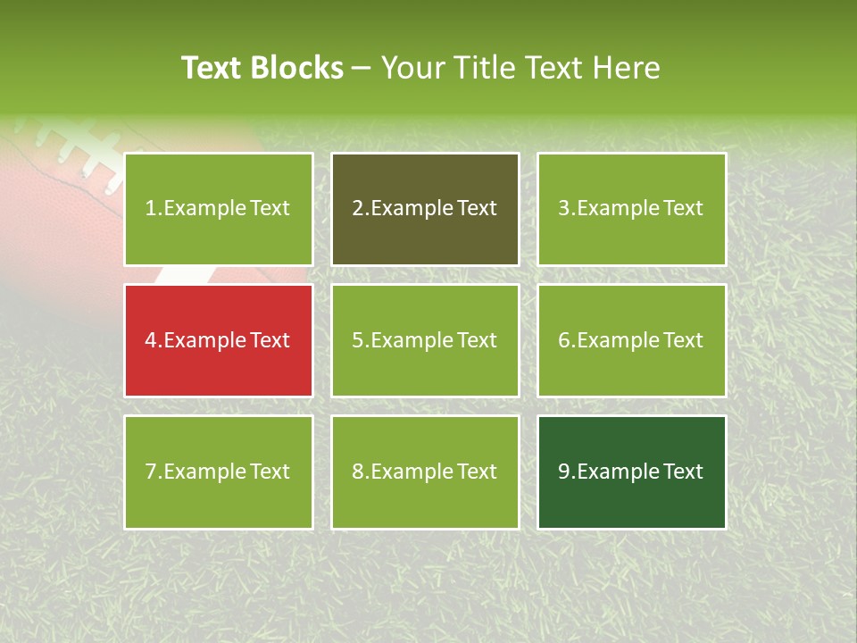 Game Recreation Yard Line PowerPoint Template